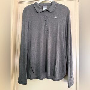 Lacoste Gray Long Sleeve Polo Top